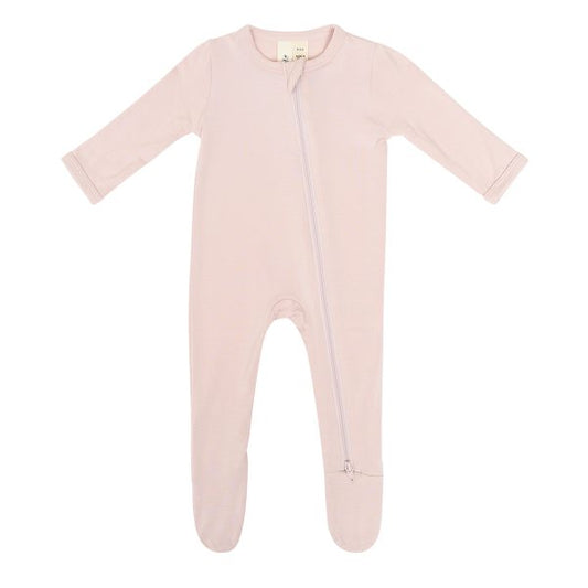 Kyte Baby Zipper Footie in  Blush