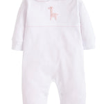 Little English Girl Giraffe Crochet Playsuit