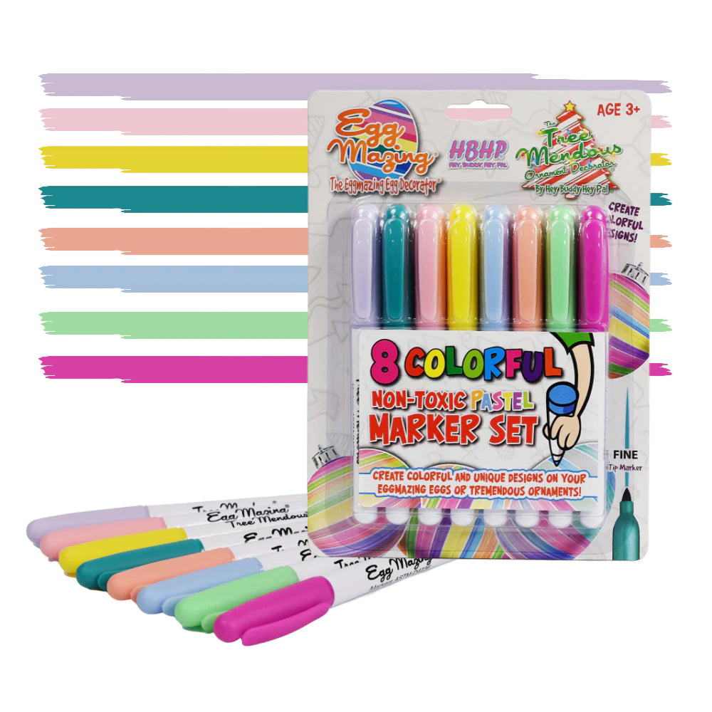 Eggmazing 8 Pack Pastel Markers Kit