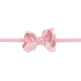 Pink Grosgrain Baby Bow Headband Beyond Creations
