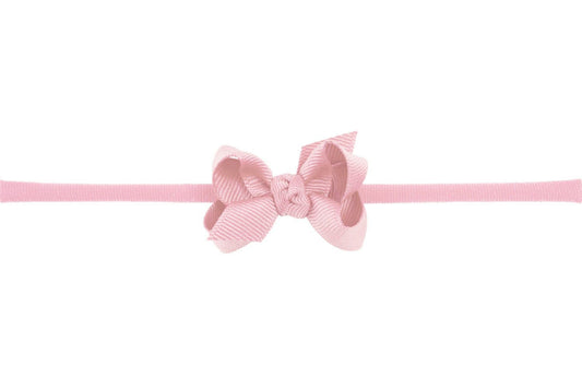 Pink Grosgrain Baby Bow Headband Beyond Creations