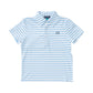 PRODOH Boys Pro Performance Polo in All Aboard - Blue and White Stripe