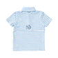 Pro Performance Polo - All Aboard Blue and White Stripe