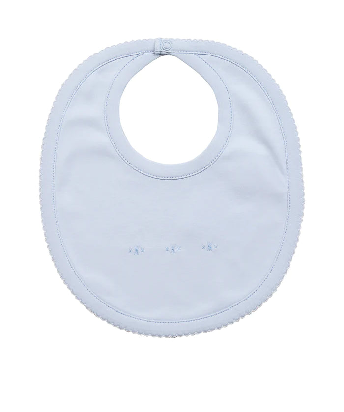 The Proper Peony Pima Bib - Blue