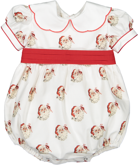 Classic Santa Romper made by Sal and Pimenta.