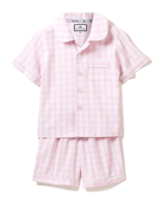 Petite Plume Children's Pink Gingham Short Set