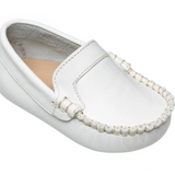 white moccasin shoes for boys by elephantito