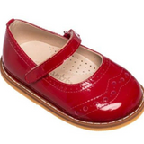 Patent Red Martina Flats by Elephantito
