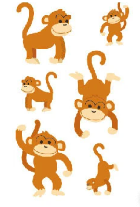Playful Monkey Sticker