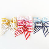 Eva's House Sailor Seersucker Bow