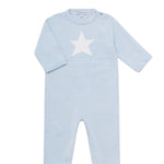Nellapima Star Knit Blue Baby Romper