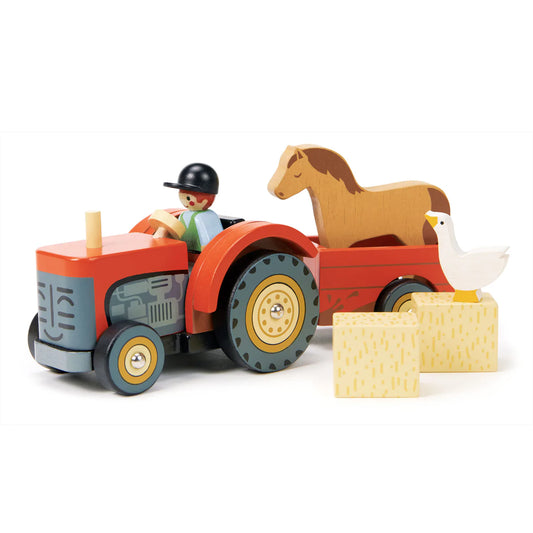 Farmyard Tractor Tender Leaf Toys