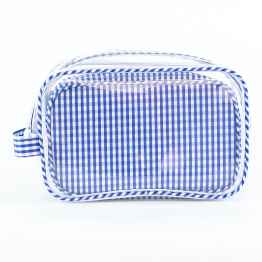 Duo Clear  - Royal Blue Gingham