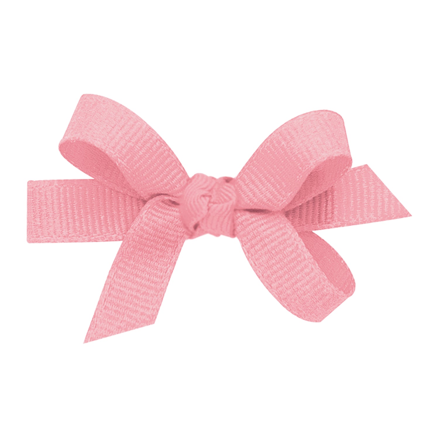 Wee Ones Sweet Baby Grosgrain Bow with Center Knot - Light Pink