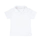 Boys White French Terry Polo Shirt