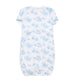 Nellapima Teddy Bear Toile Baby Gown - Blue 