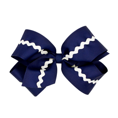 Navy Hair Bow Wee Ones 