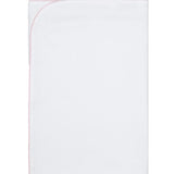 Nellapima White Bubble Baby Blanket - Pink Picot Trim