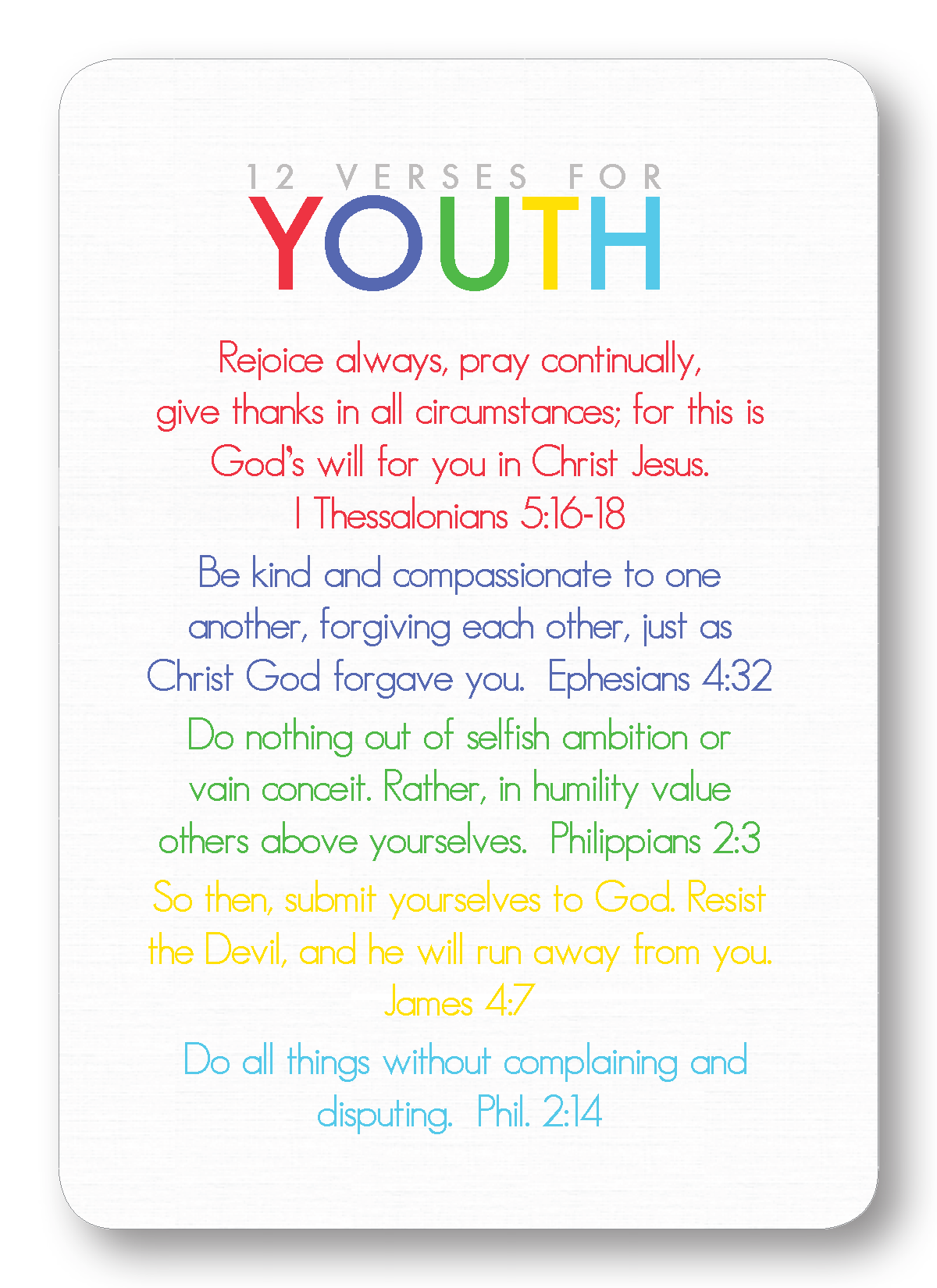 Maison de Papier 12 Verses for Youth