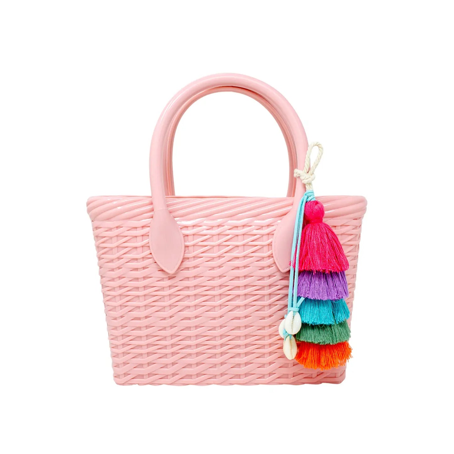 Jelly Weave Tote Bag - Pink