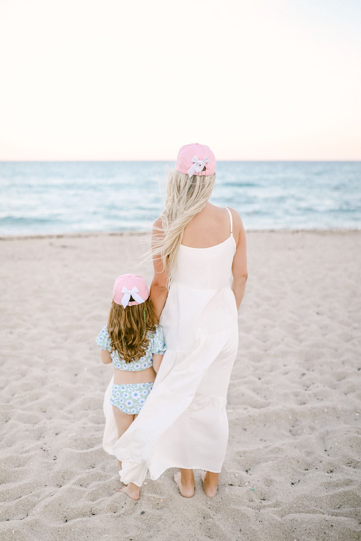 Customizable Bow Baseball Hat in Palmer Pink (Girls)