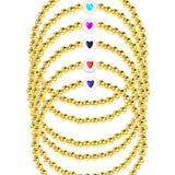 LeMel Kid Heart Stretch Bracelet - Pink