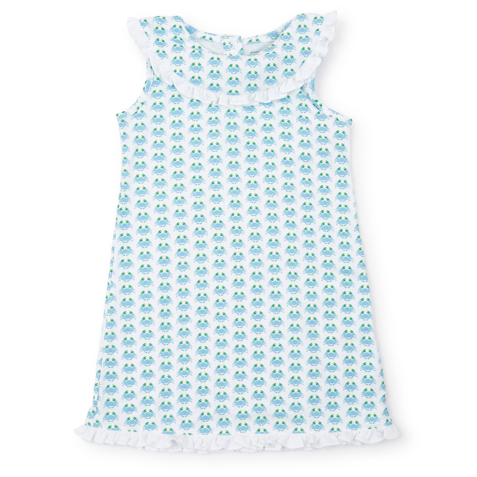Lila and Hayes Maris Girls' Pima Cotton Dress - Cool Crabs