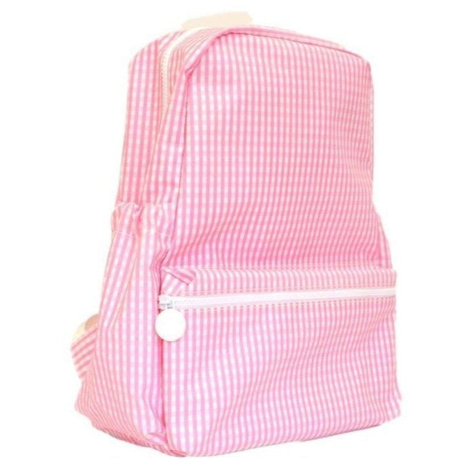 TRVL Design Pink Gingham Backpack Jojo mommy dallas