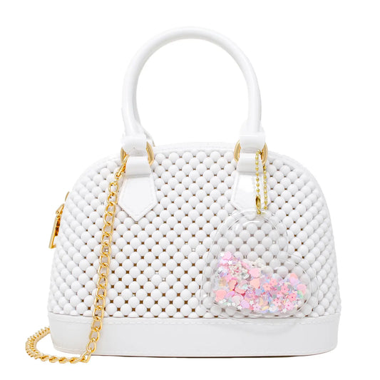 Jelly Bead Bowling Bag - White