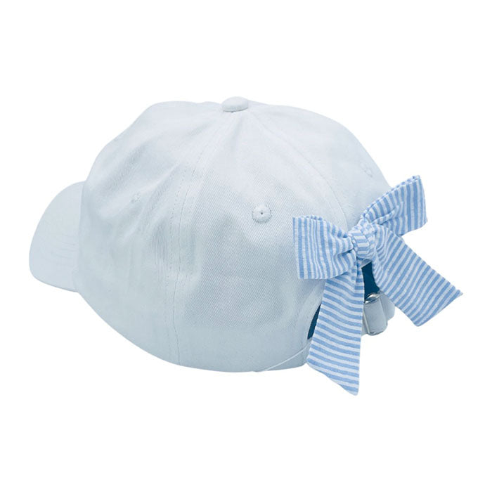 Customizable Bow Baseball Hat in Winnie White (Women)