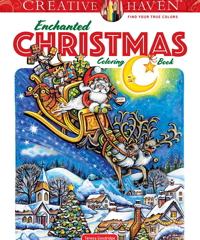 Dover Original Creative Haven Enchanged Christmas Coloring Book