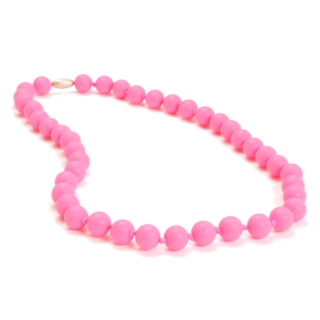 Chew Beads Jane Necklace - Punchy Pink