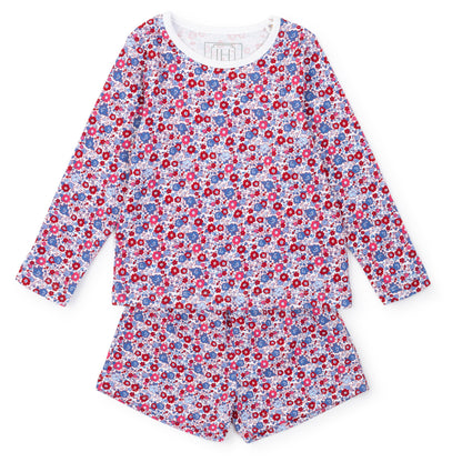 Lila and Hayes Sophie Girls' Pima Cotton Short Set - Freedom Floral