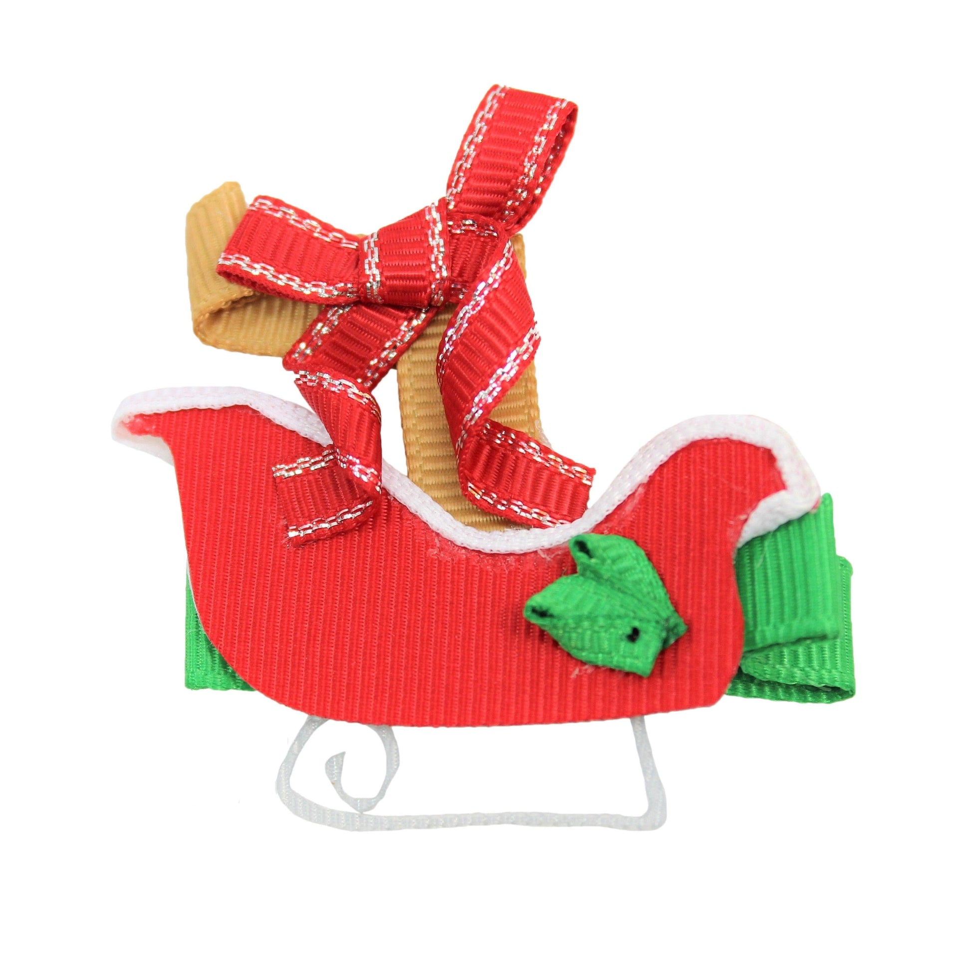 Beyond Creations Santa Sleigh Hair Clip
