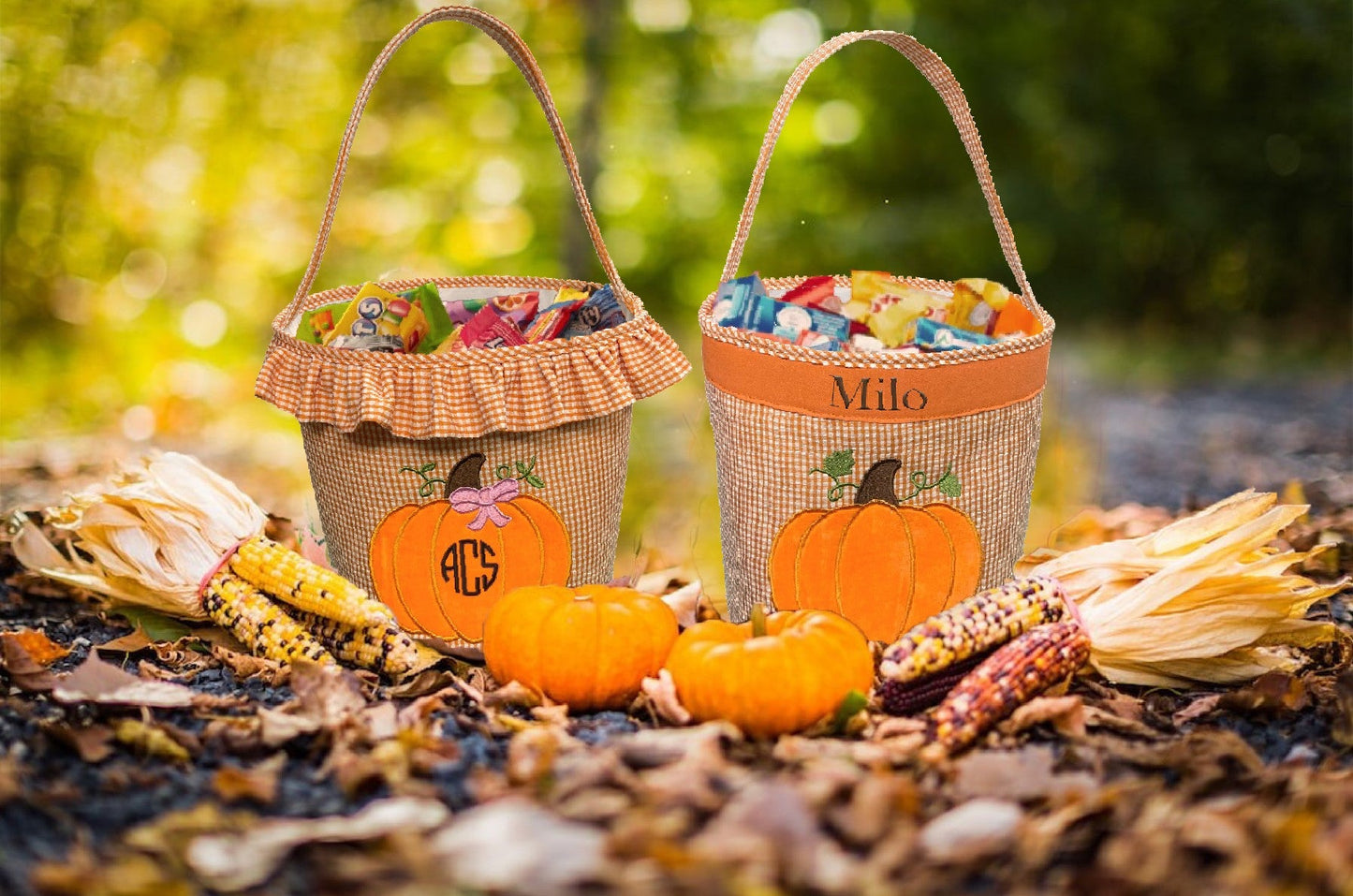 Bits and Bows Pumpkin Basket