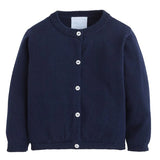 Little English Navy Essential Cardigan