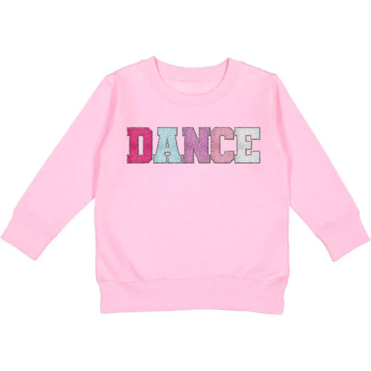 Sweet Wink Dance Patch Long-Sleeve Sweatshirt - Pink