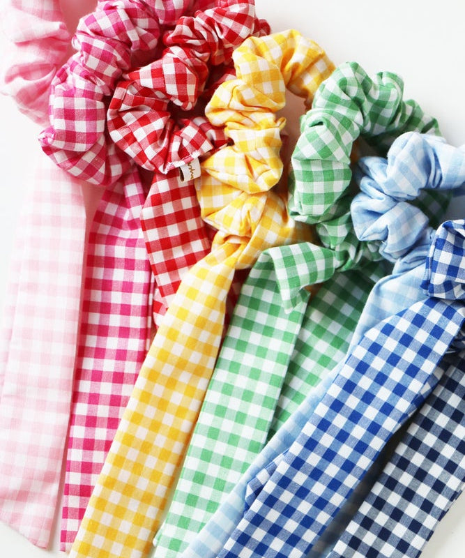 Eva's House Gingham Scrunchies