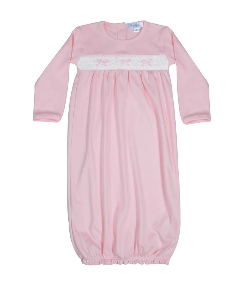 Nella Pima Bows Baby Gown