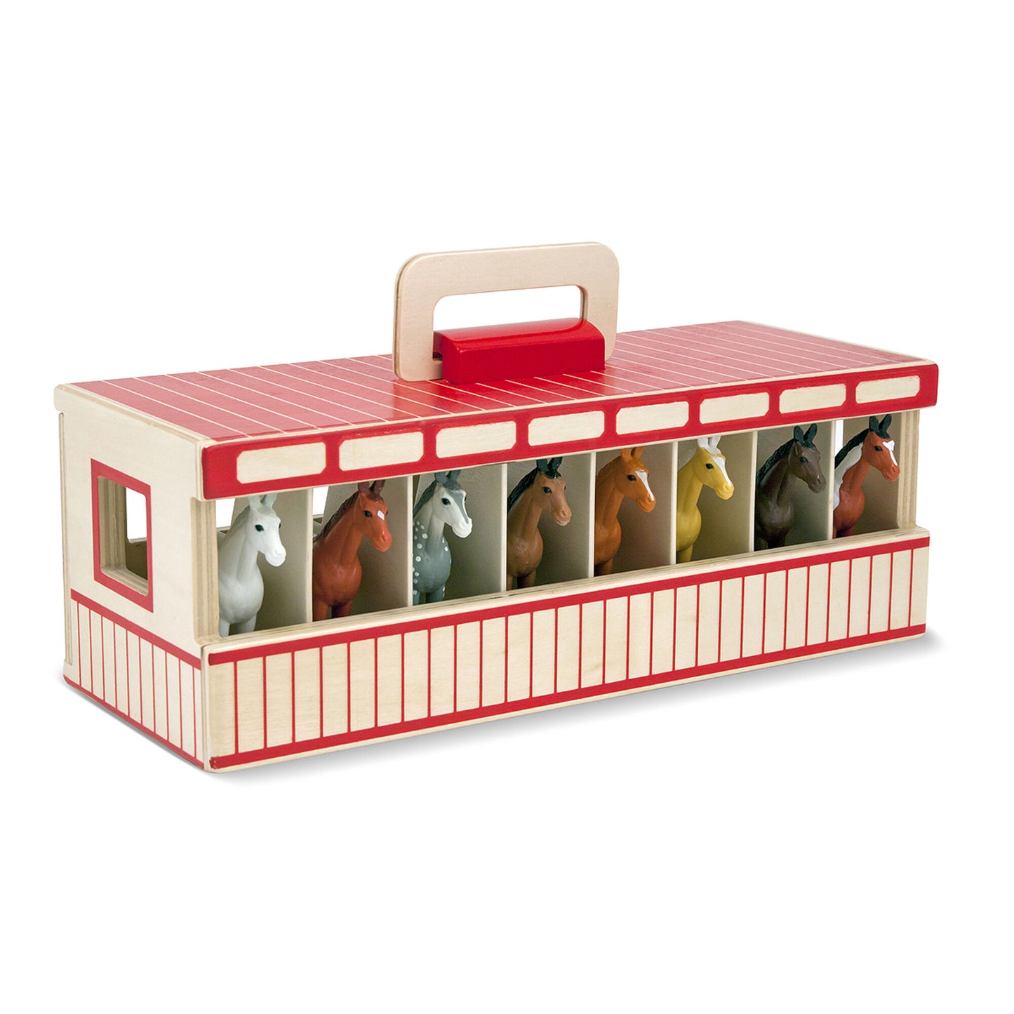 Melissa & Doug Take-Along Show-Horse Stable Play Set