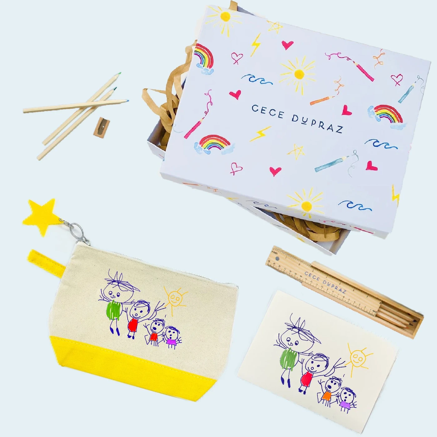 Draw Your Own Zipper Pouch Gift Set