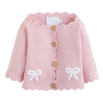 Little English Dallas Pink Bow Cardigan