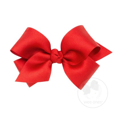 Small French Satin Basic Bow with Knot
