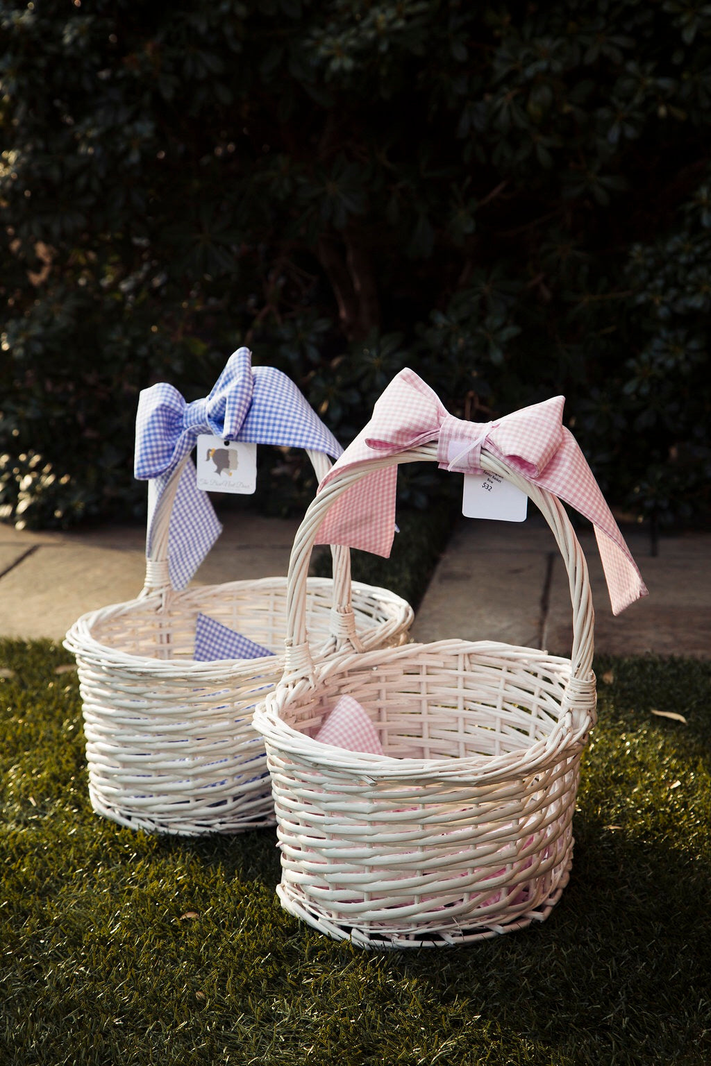 Flamingo Easter Basket Bow