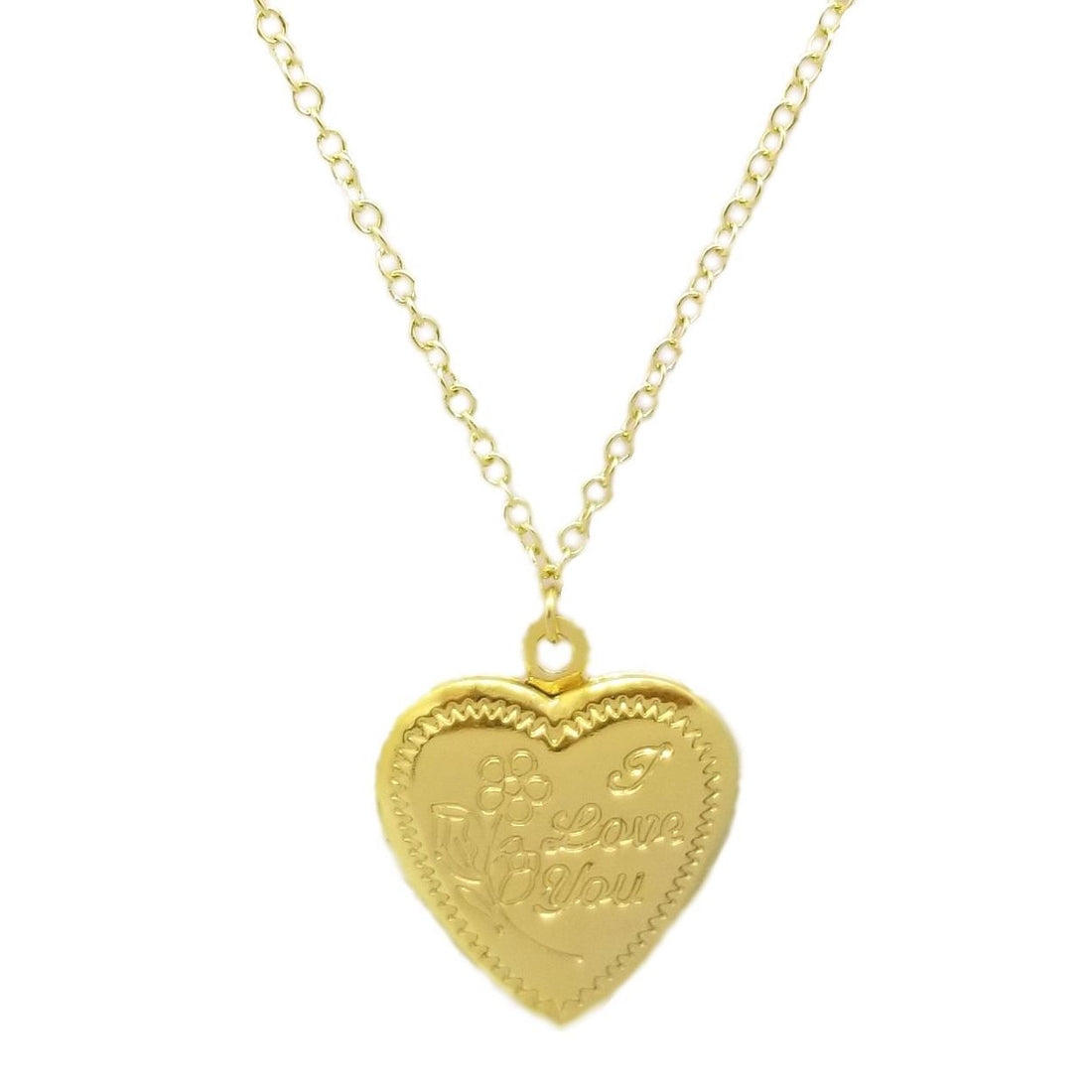 Bottleblond I love you locket necklace kids