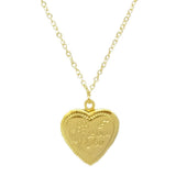 Bottleblond I love you locket necklace kids
