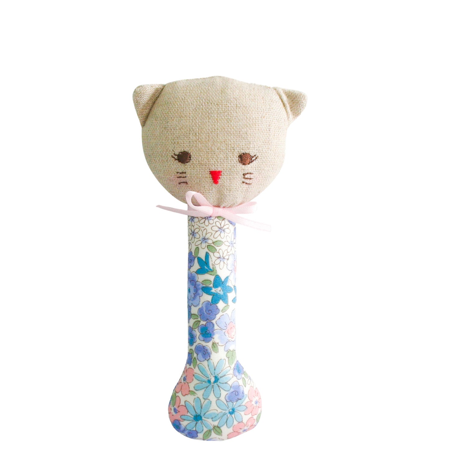 Kitty Stick Rattle - Liberty Blue