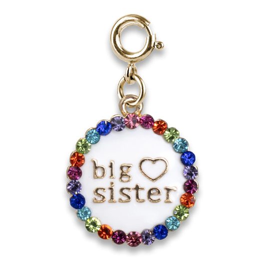 Gold Big Sister Charm made by CHARM IT!