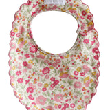 Alimrose Scallop Bib - Rose Garden
