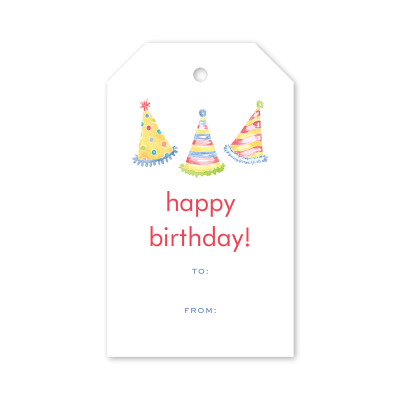 Dogwood Hill Party Confetti Hat Gift Tags